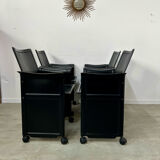 Lot 4 old armchairs "Korium" by Tito Agnoli for Matteo Grassi 1980