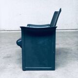 Postmodern Korium KM1 Leather Armchair by Tito Agnoli for Matteo Grassi, Italy, 1980s