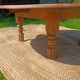 Round coffee table in solid walnut – foldable top
