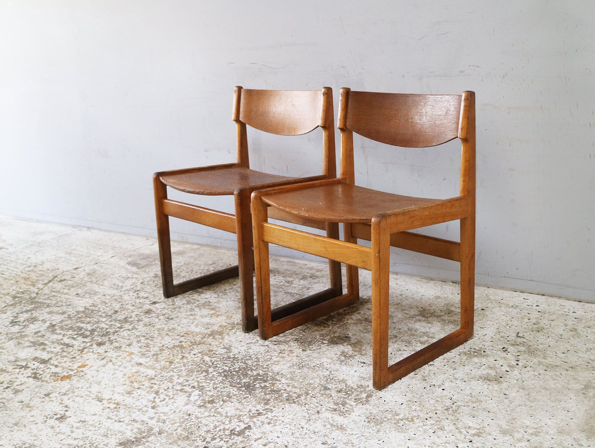 4 Danish mid century chairs by Kvetny & Sønners