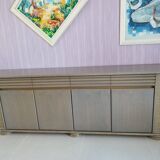 Buffet en rotin gris et brun Robertti