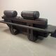 Black Leather Ake Fribytter “Kroken” Two-Seater Sofa for Nelo Möbel. Sweden