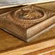 Repoussé copper plaque, early 19th century, in Neoclassical style.