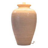 Lampe de table en céramique italienne Bitossi noir blanc grande