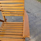 Set of 4 vintage folding armchairs