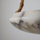 Timeless Art Deco pendant lamp in carved alabaster with black veins, 1920s