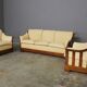 Wooden sofa and armchairs by Mobil Girgi, 70s. Set of 3