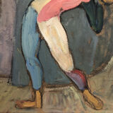 Table oil, The Fair in Roubaix extract "The Juggler"