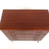Scandinavian mahogany chest of drawers, Sweden, 1950