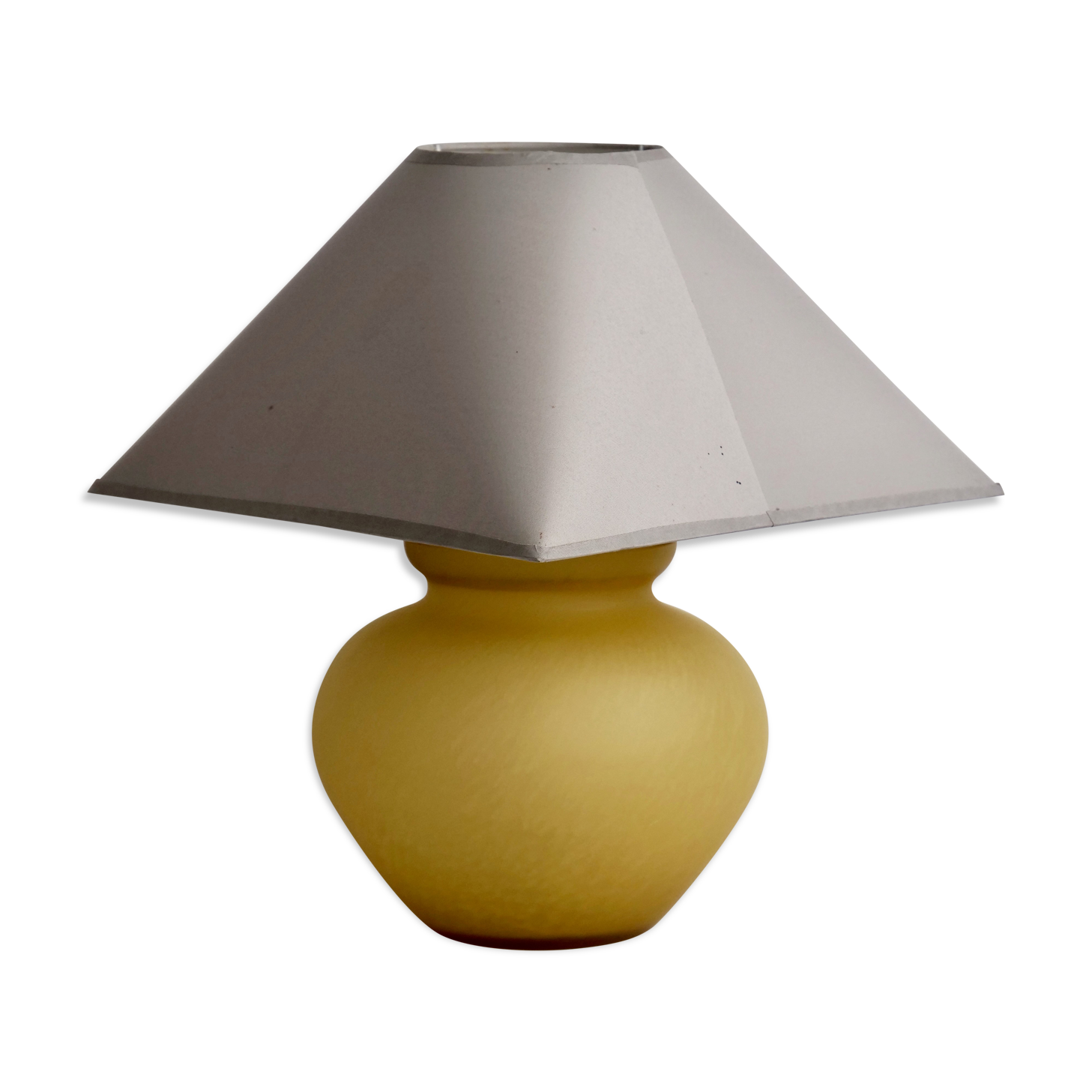 Melarti yellow sandblasted opaline lamp
