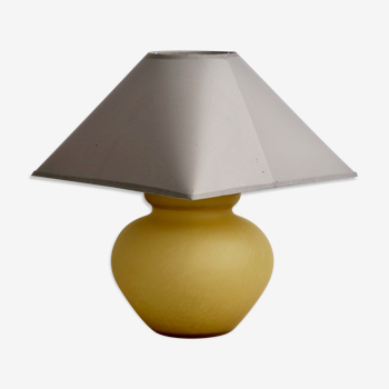 Melarti yellow sandblasted opaline lamp