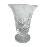Vase  en cristal taillé
