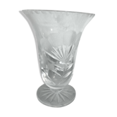 Cut crystal vase