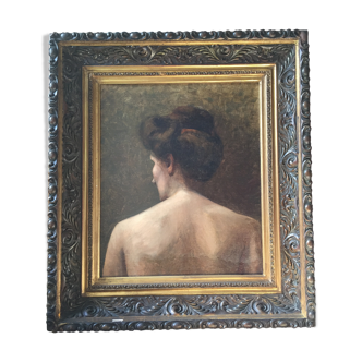 Portrait oil on canvas 19th century