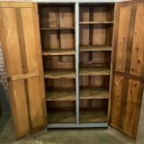 Vintage Parisian wardrobe patinated grey