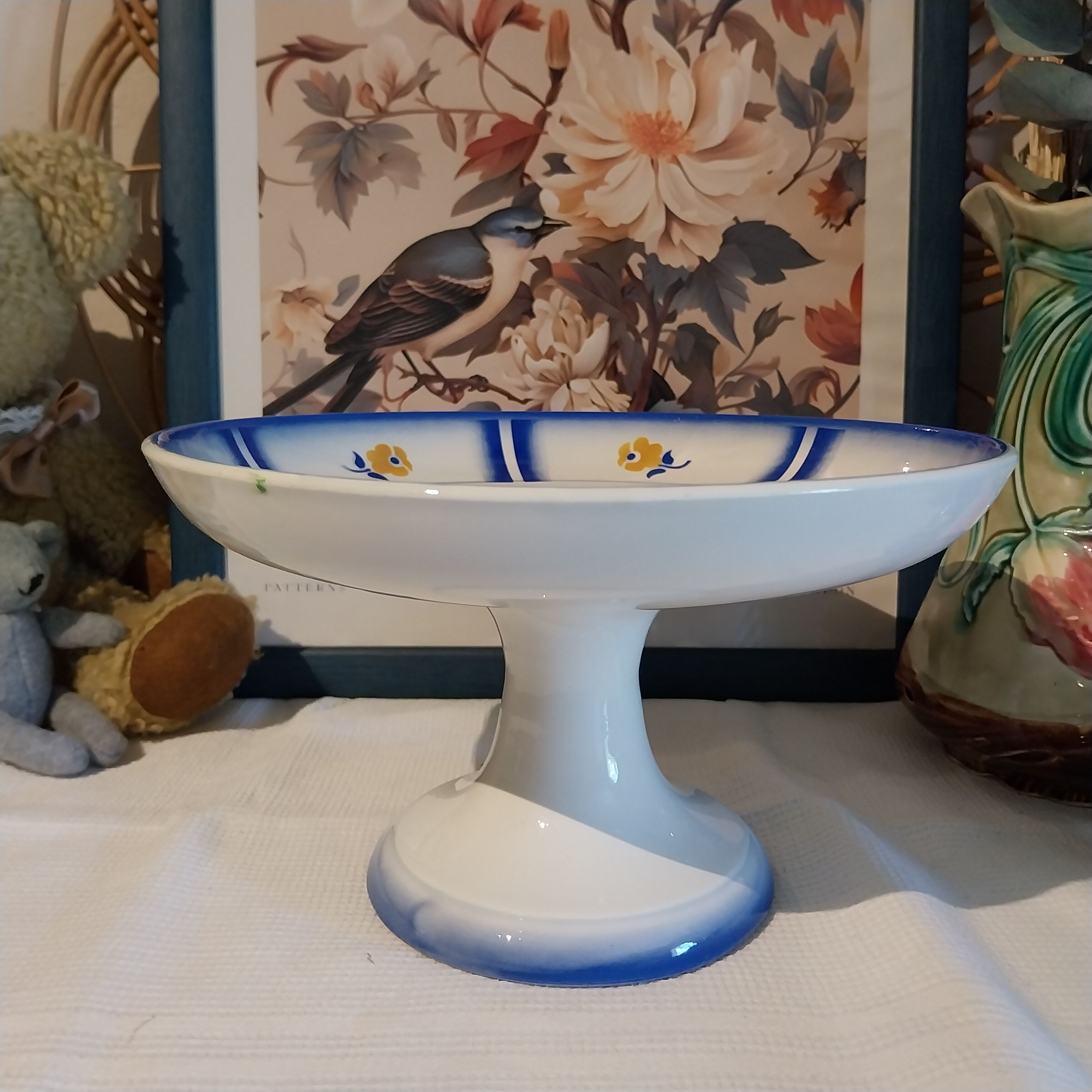 Old Compote Dish Sarreguemines Digoin