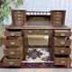 English oak graduated desk from the late 19th century.
