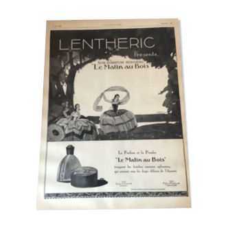 Publicité vintage à encadrer lentheric 1926