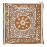 Vintage hand-embroidered tablecloth 137x142 cm