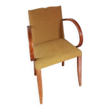 Bridge armchair with mustache back