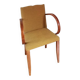 Bridge armchair with mustache back