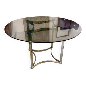 Chrome dining table