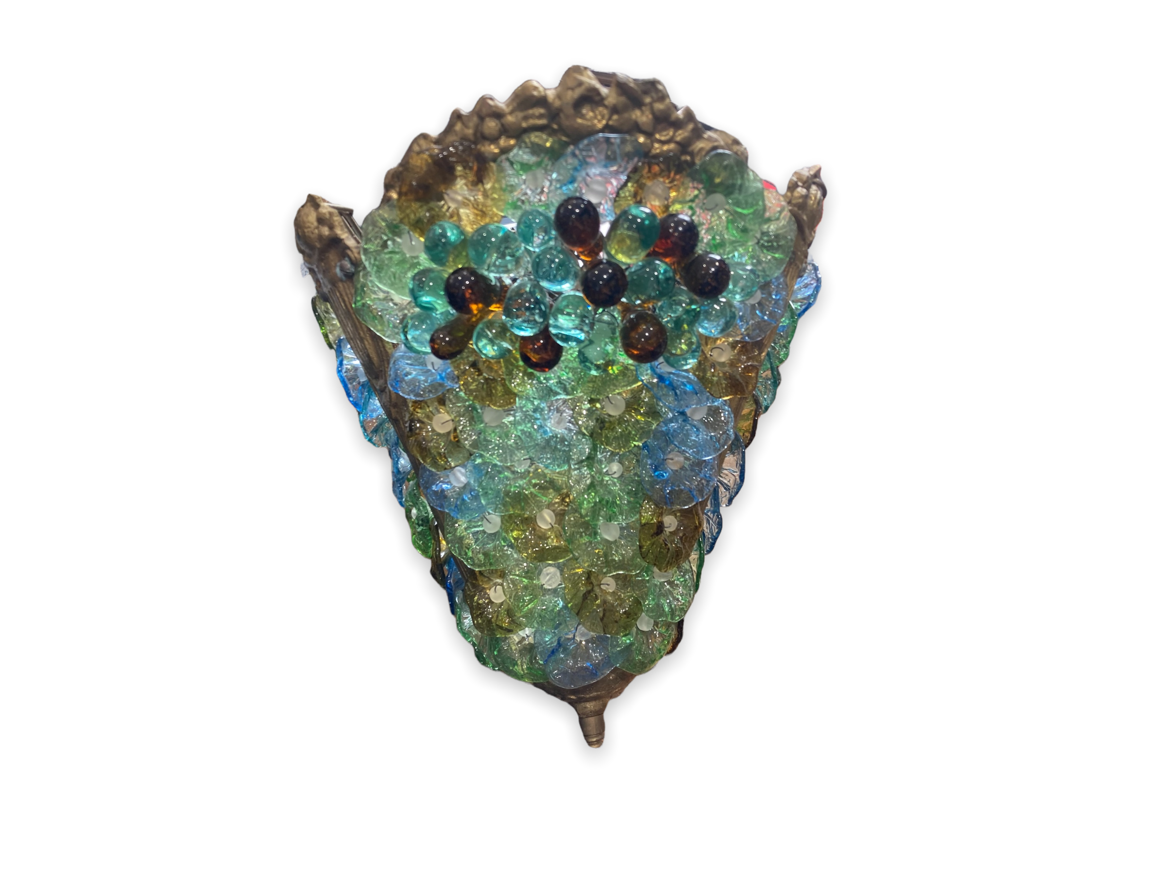 Suspension chandelier in murano glass
