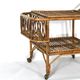 Vintage bamboo bar trolley from 50s. Made in Italy