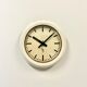 Beige industrial factory wall clock from Siemens, 1950s