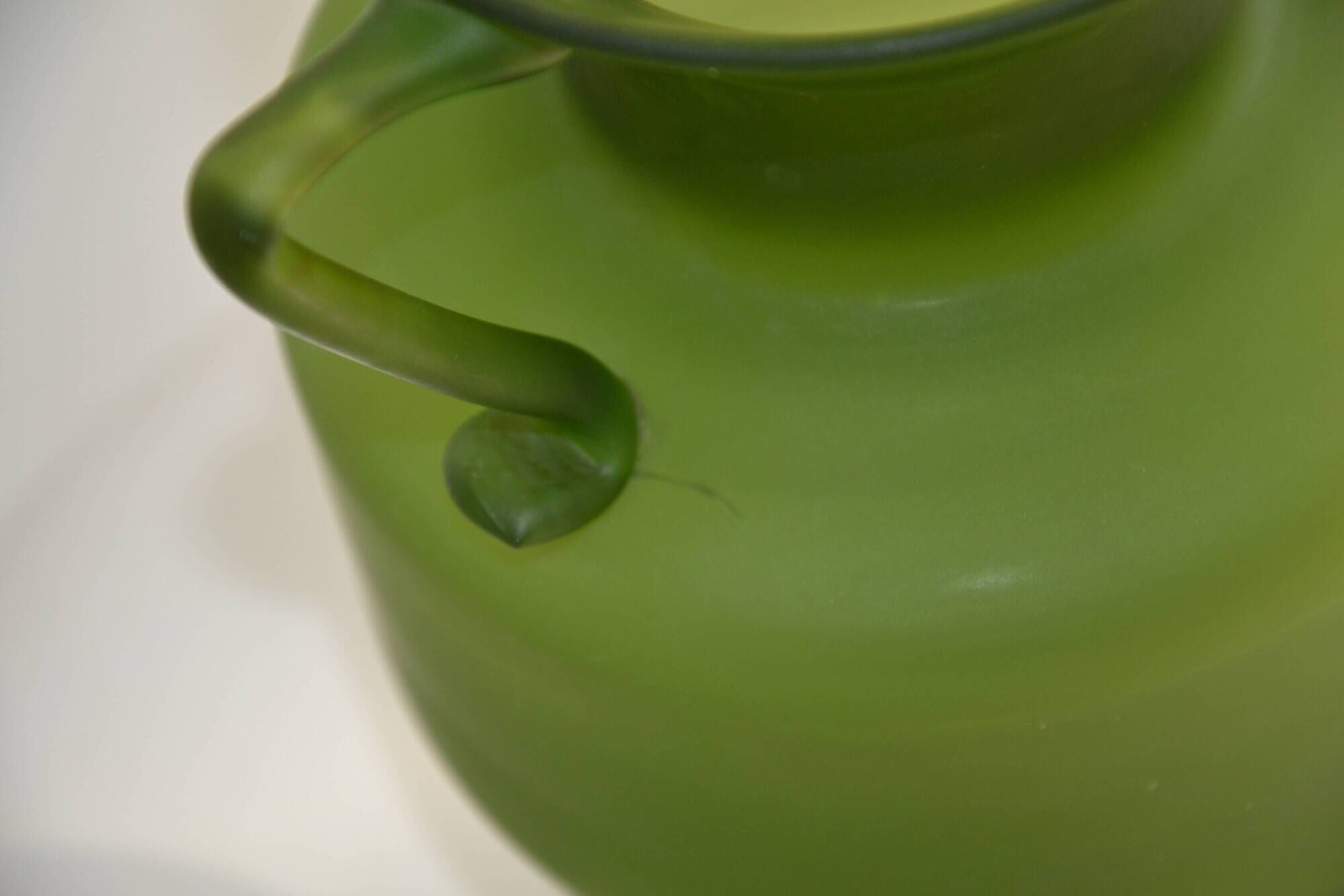 Vase made of glass paste