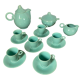 Celadon green coffee service