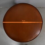 Sheep leather pouf