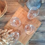 Vintage pink champagne flute Luminarc