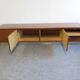Low Space Age teak sideboard from the 60s/70s