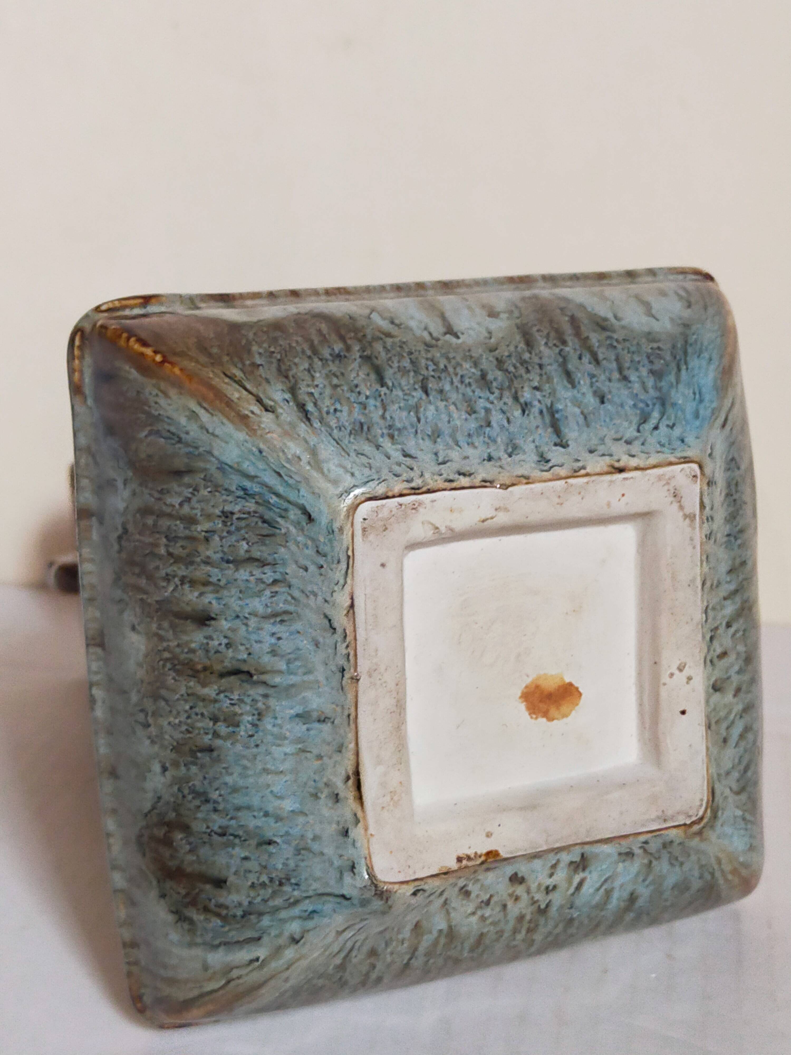 Chinese bottle soliflore vase with flambé enamel
