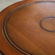 H. Pander & Sons Round Table in Solid Oak with Baluster Legs, 1920s