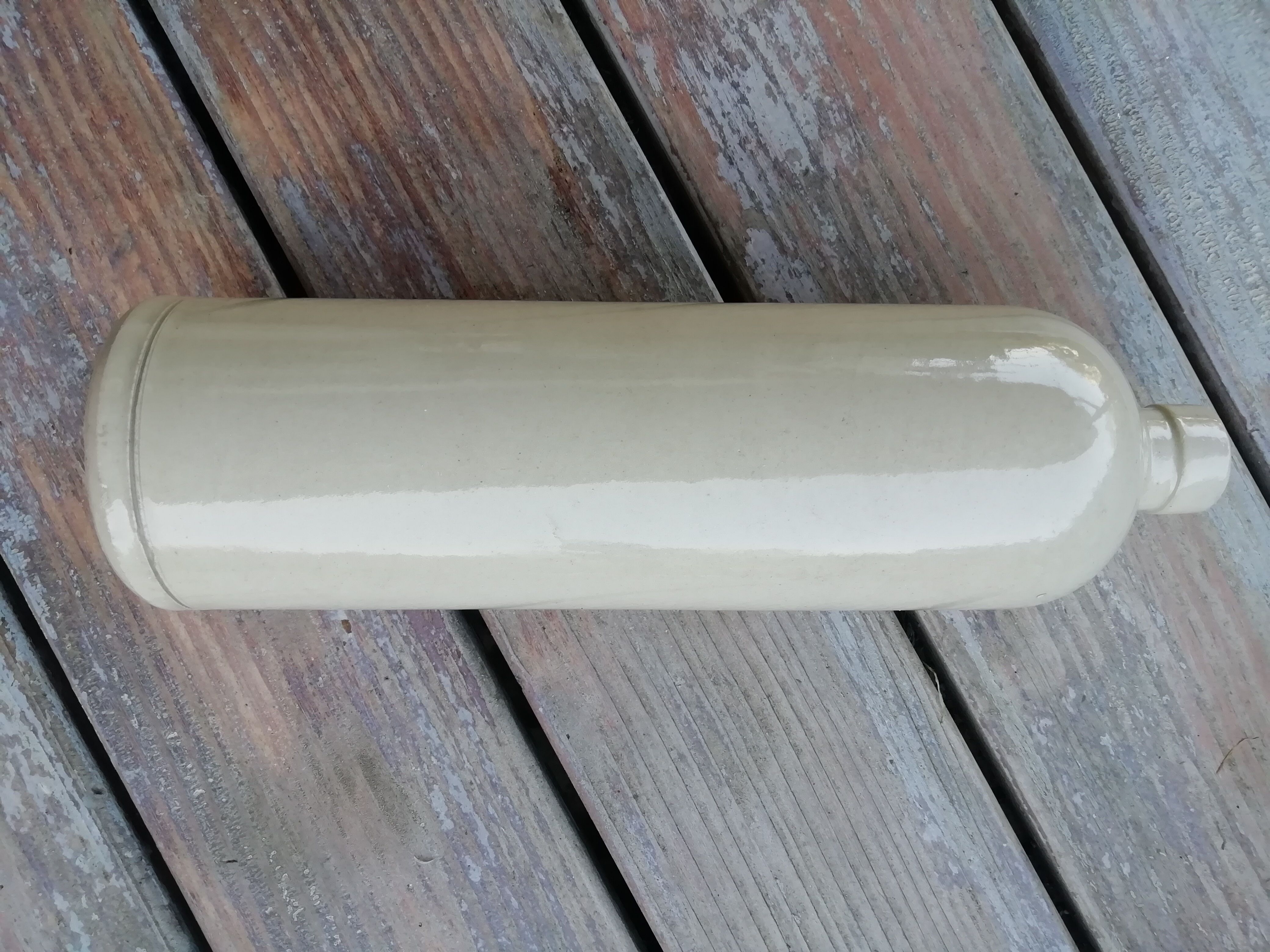 Trio of stoneware hot water bottles