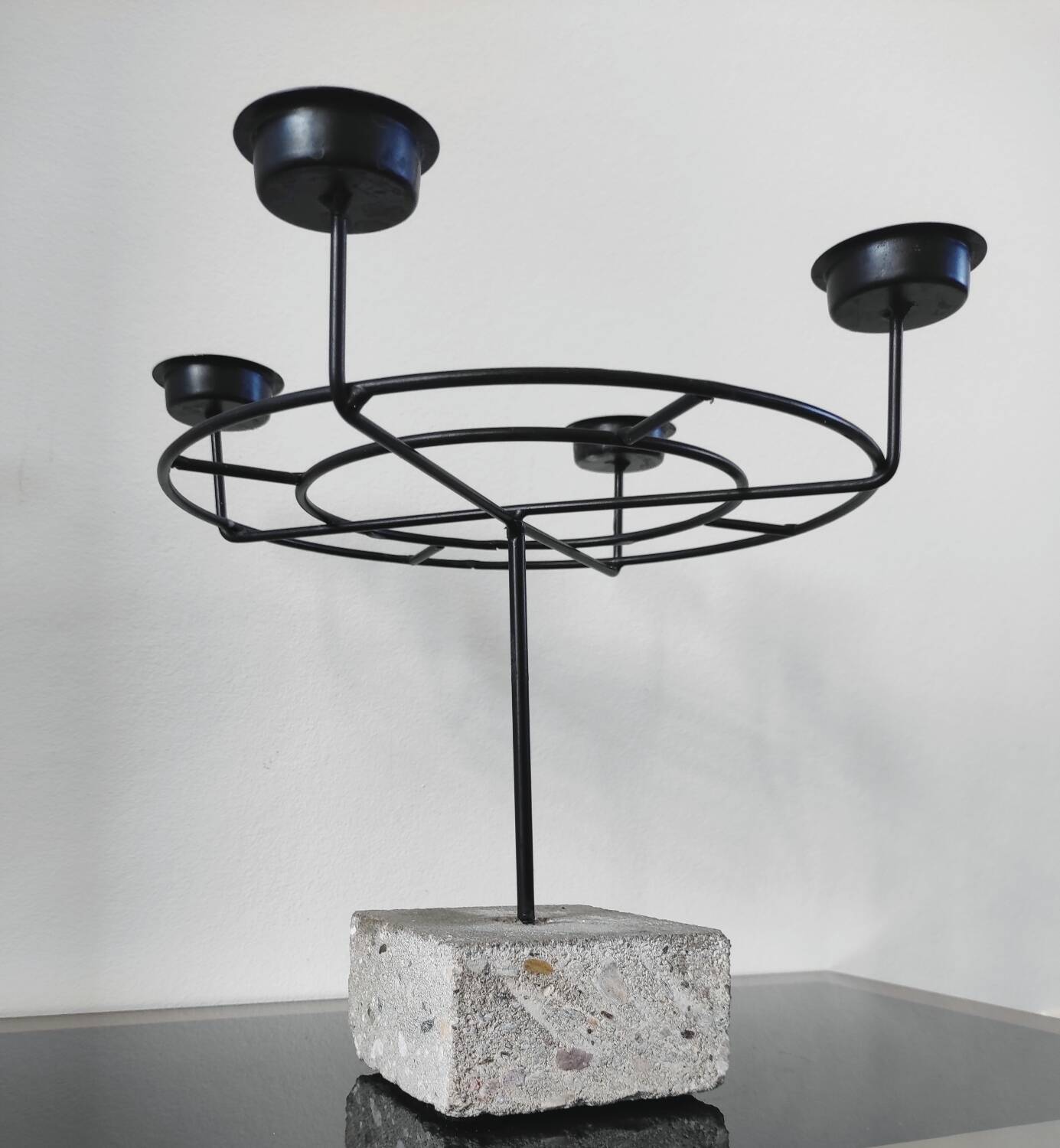 Chandelier Crown Industrial / Brutalist Style
