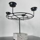 Chandelier Crown Industrial / Brutalist Style