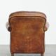 Fauteuil en cuir de mouton de style anglais