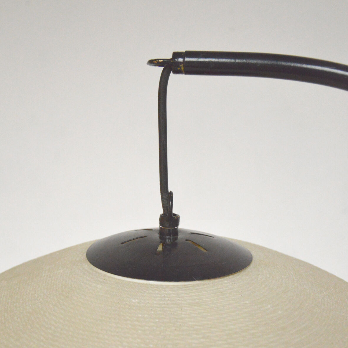 Floor lamp black adjustable arc, 1960