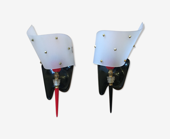 Paire d’appliques 50/60