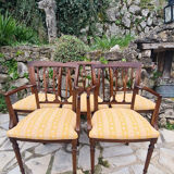 English mahogany living room furniture circa 1900