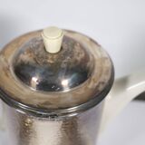 Service à thé Art déco par Hutschenreuther avec placage en argent WMF, années 1930