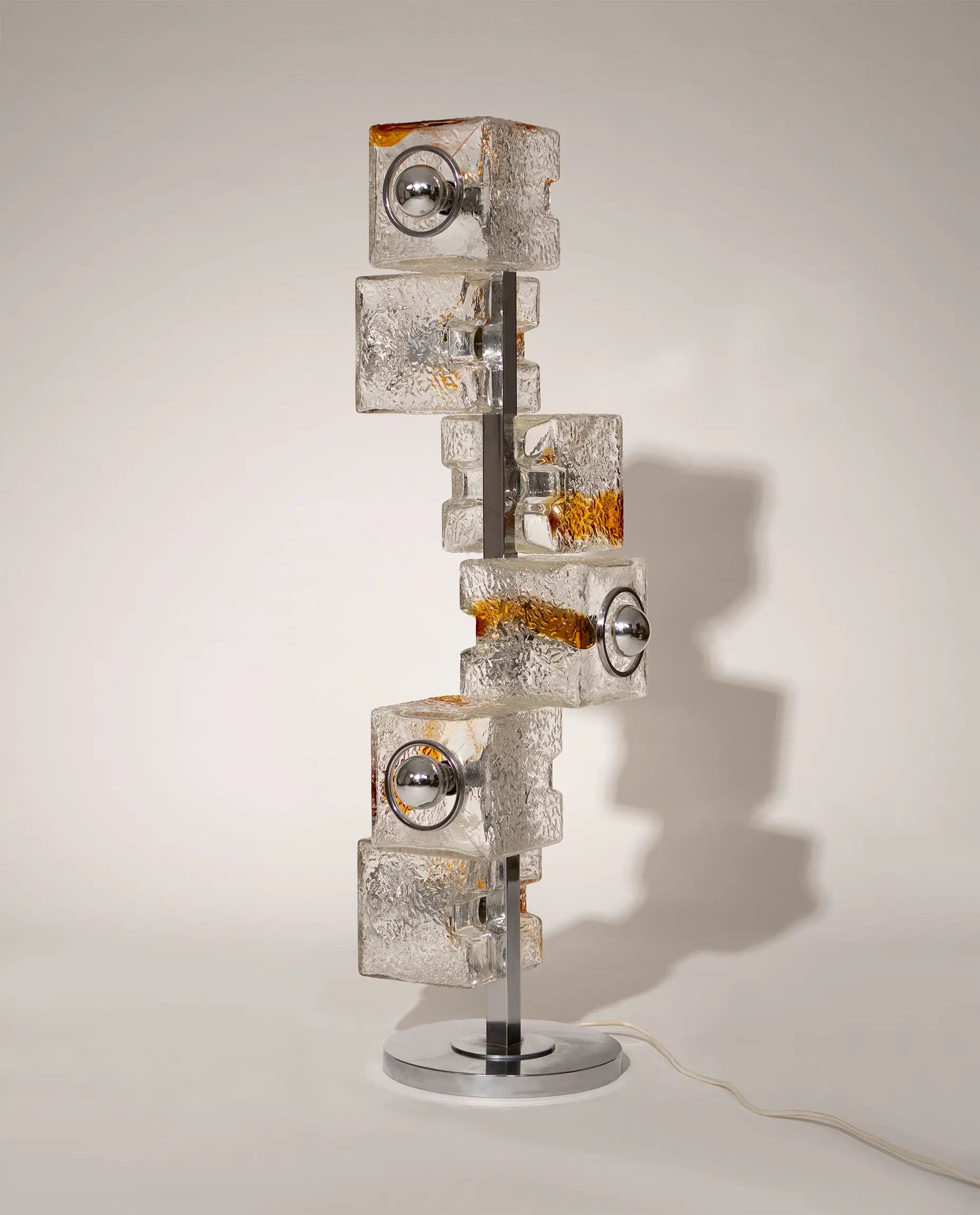 Mid-Century Cube floor lamp, Toni Zuccheri, VeArt, 1970s