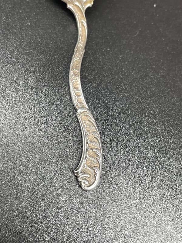 4 salerons, argent, Ravinet D'enfert, 4 pelles, intérieur verre blanc, écrin, intérieur pourpre, XIX