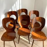 Series of 6 Baumann Eye model chairs