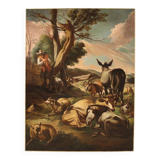 Peinture italienne du XVIIIe siècle, scène de genre pastorale
