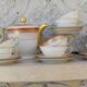 Tea tea porcelain coffee Limoges Ahrenfeldt gilding