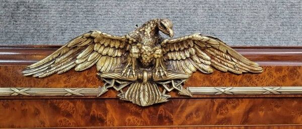 Rare miroir style Empire en Orme vers 1880